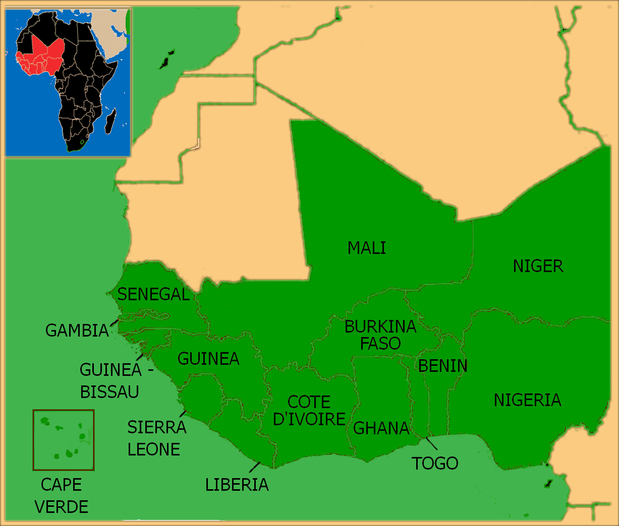 Map Of West Africa — Africa Climate Reports