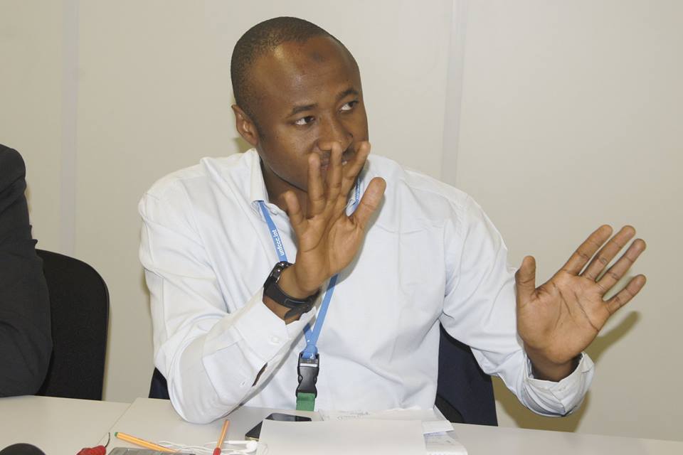 Seyni Nafo, African Group spokesperson to the United Nations Climate Change Conference (PHOTO-ClimateReporters: Atayi Babs)