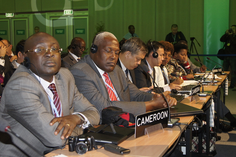 Cameroonian delegation at COP 19, Warsaw (PHOTO: ClimateReporters/Atayi Babs)