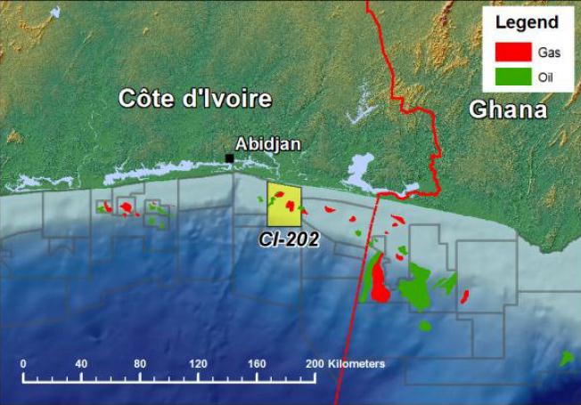 Oil and Gas Zonesat-Gazelle Well Offshore Ivory-Coast (PHOTO: Rialto)