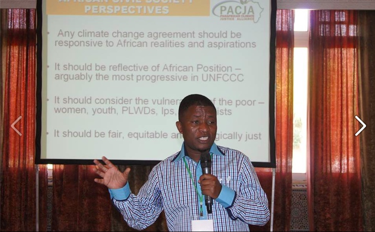 PACJA Secretary-General Mithika Mwenda (PHOTO: ClimateReporters/Atâyi Babs)