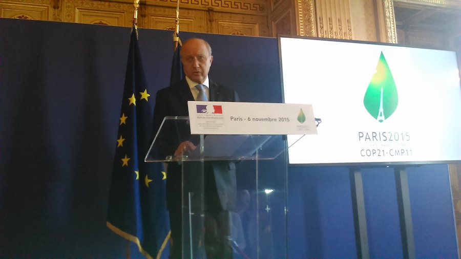 Laurent Fabius, prochain président de la COP et ministre français des affaires étrangères