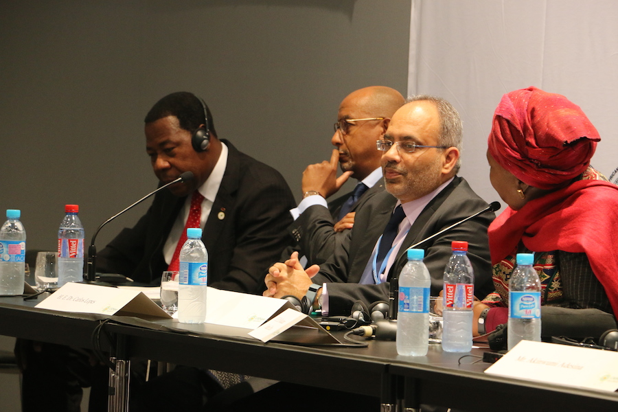 AU Commission Chairperson Dr Ndlamini Zuma and President Boni Yayi of Benin (PHOTO: ClimateReporters/Atayi Babs)