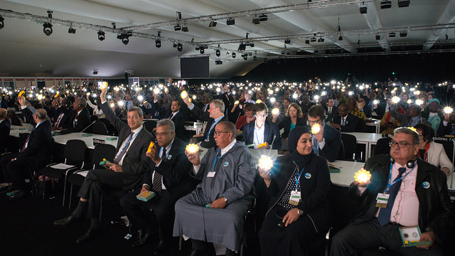 A cross-section of delegates at the COP22 opening ceremony