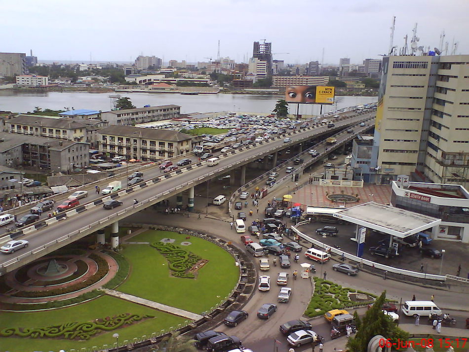 An aerial picture of Lagos, Nigeria