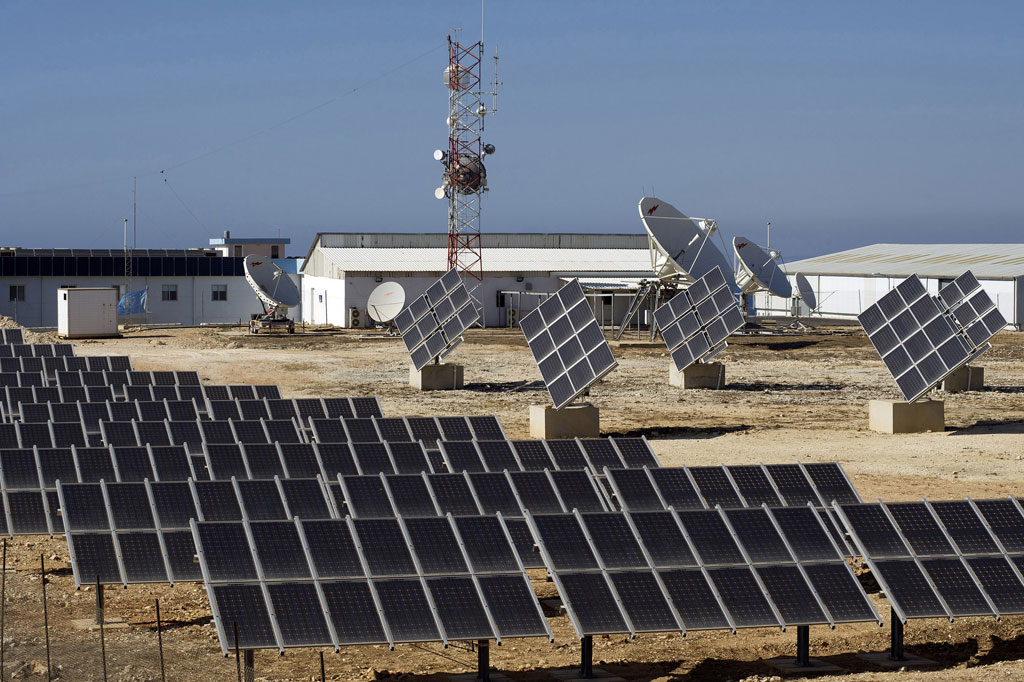 The United Nations Interim Force in Lebanon (UNIFIL) inaugurated a new Solar Energy System during a celebration marking World Environment Day at Naqoura HQ, June 5th 2012. (Photo: UNIFIL)