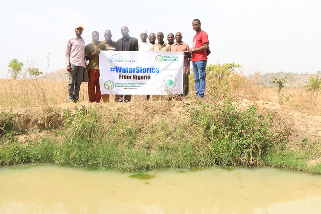 Civil society leaders at #WorldWaterDay event in Piko community, Abuja Nigeria (PHOTO:AMCOW/atayibabs)