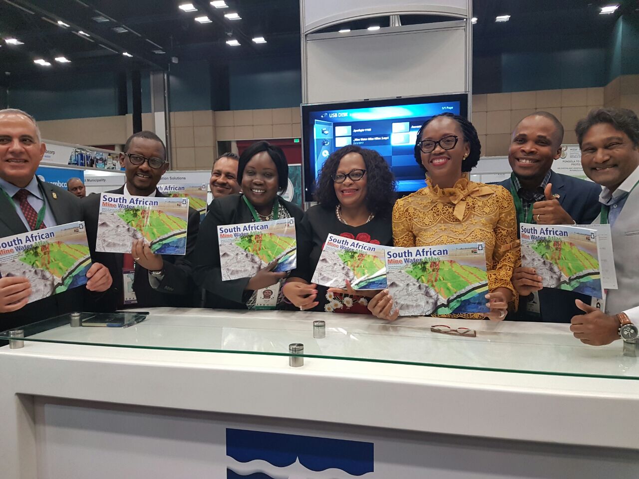 African Water Ministers with AMCOW Executive Secretary at the World Water Summit in Durban