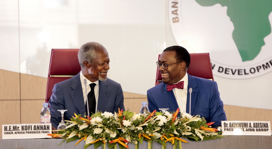 Kofi Annan and AfDB Preisdent, Akinwumi Adesina