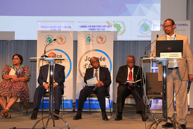 African water ministers at the Focus on Africa sessions (PHOTO: ClimateReporters/Atayi Babs