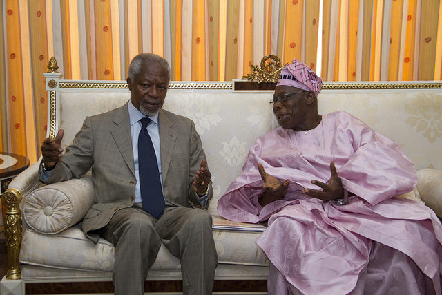 Kofi Anan and Olusegun Obasanjo