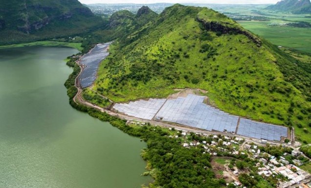 The first solar park on Mauritius is producing 15.2 MWp of solar electricity. 