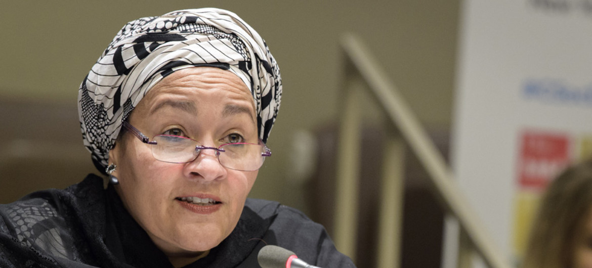 La Vice-Secrétaire générale des Nations Unies, Amina J Mohammed.