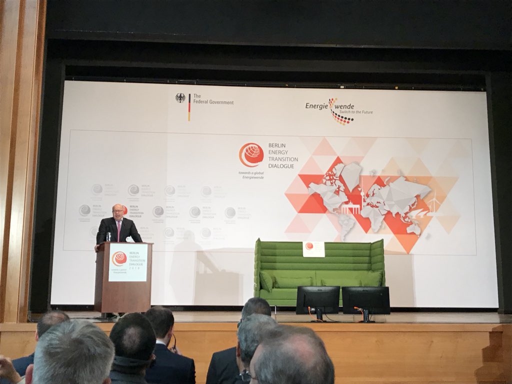 German Minister for Economic Affairs Peter Altmaier opens the Berlin Energy Transition Dialogue (PHOTO: ClimateReporters/Atayi Babs)