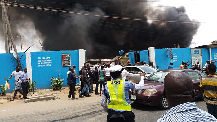 The Olusosun dump site during the fire outbreak (PHOTO: Ugonma Cokey)