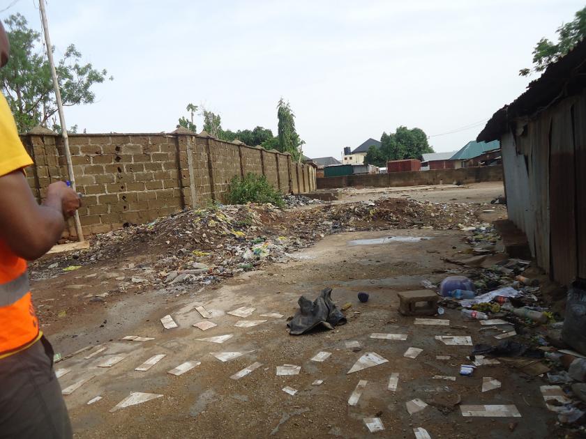 The Mararaban Rido community in Kaduna faces challenges with solid waste disposal. (Photo: Nigeria’s Minna-based Federal University of Technology)