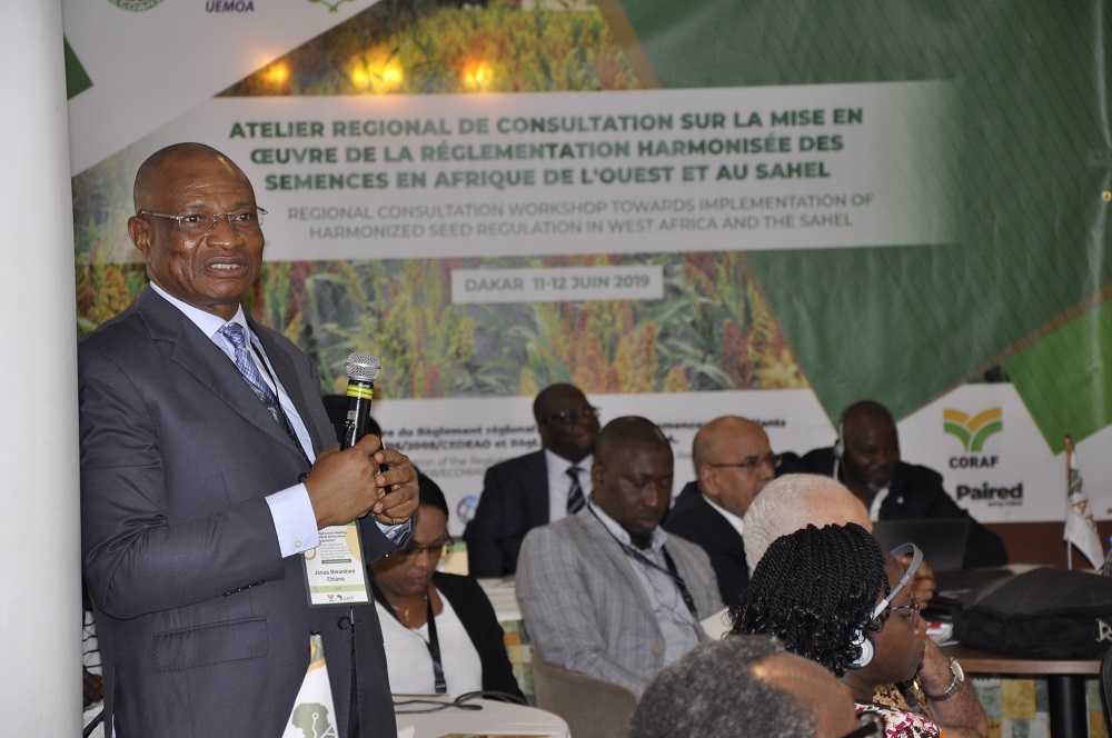 Dr Jonas Chianu AfDB TAAT Task Manager at the workshop (PHOTO: TAAT)